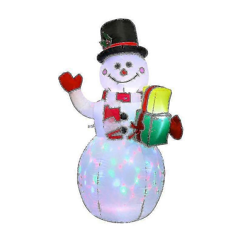 5ft Inflatable Yard Decoration Snowman Inflatable With Rotating Led Lights