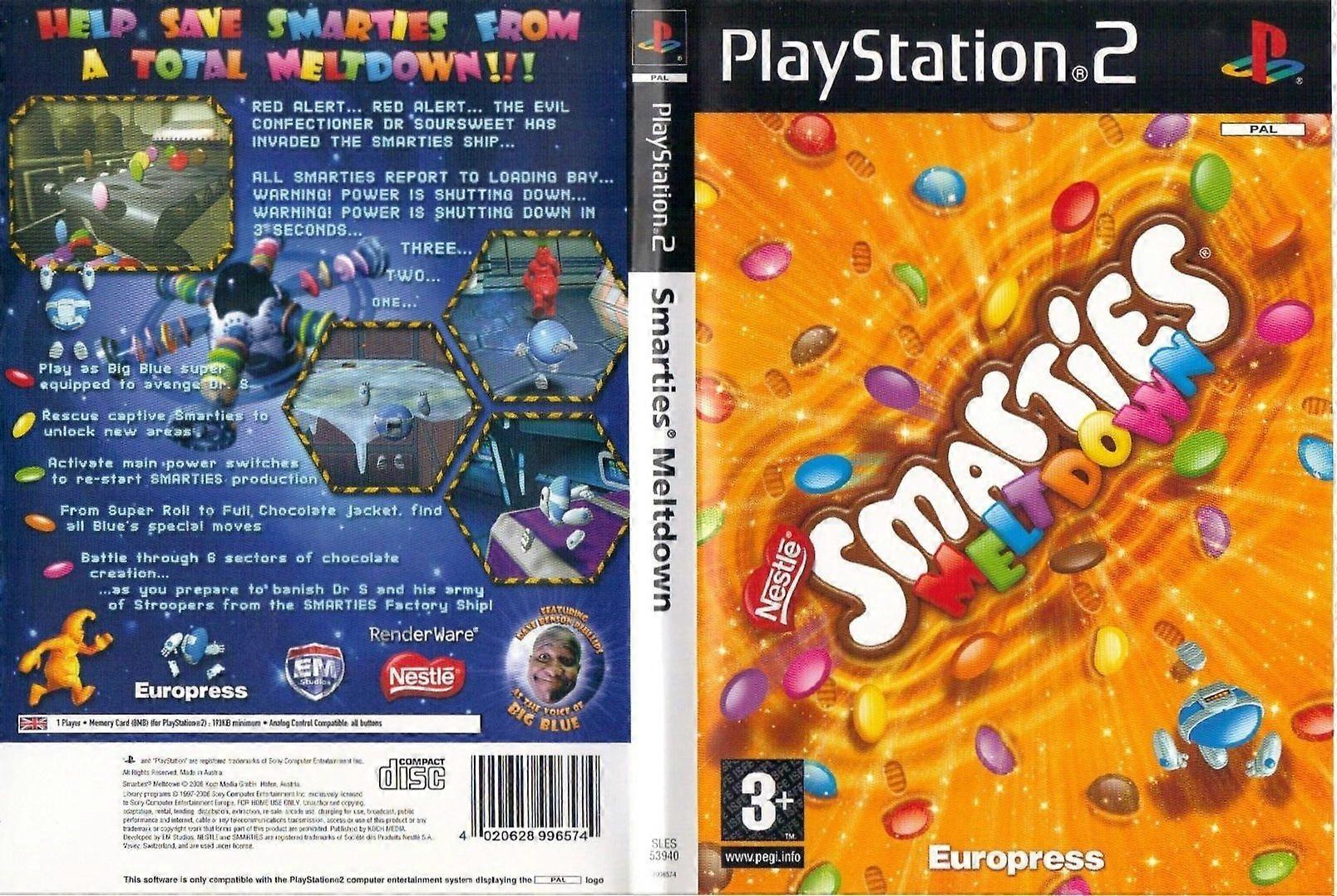 Smarties Meltdown (PS2) - PAL - New & Sealed