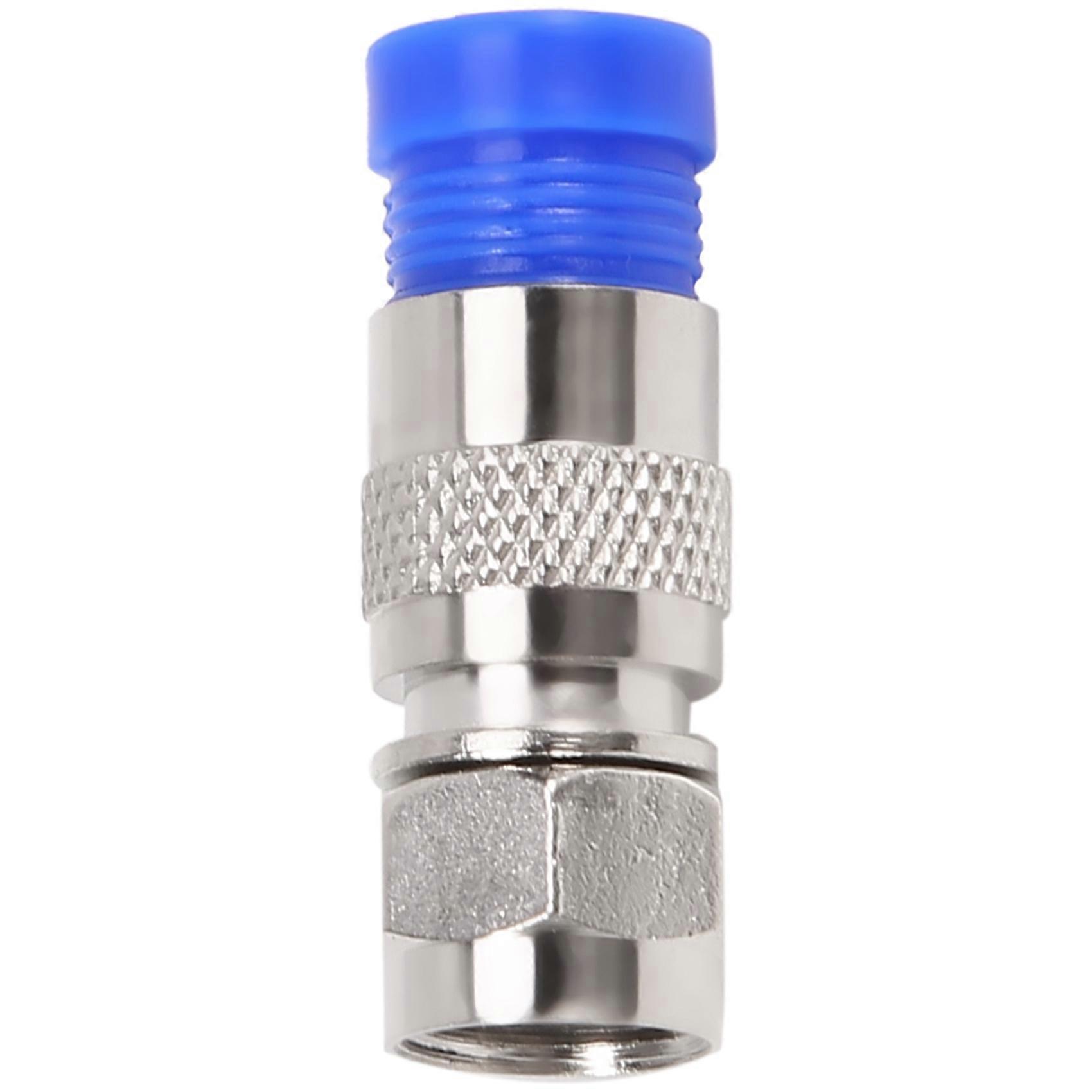 50PCS RG6 Compression Connectors Coaxial Cable Waterproof Connection F Compression Connector RG6 Co