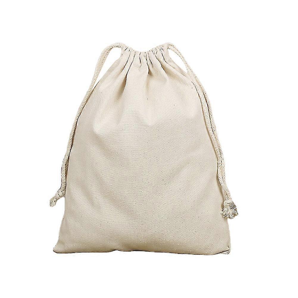 Picnic Drawstring Storage Bag Large Capacity Canvas Pouch Travel Outdoor Camping