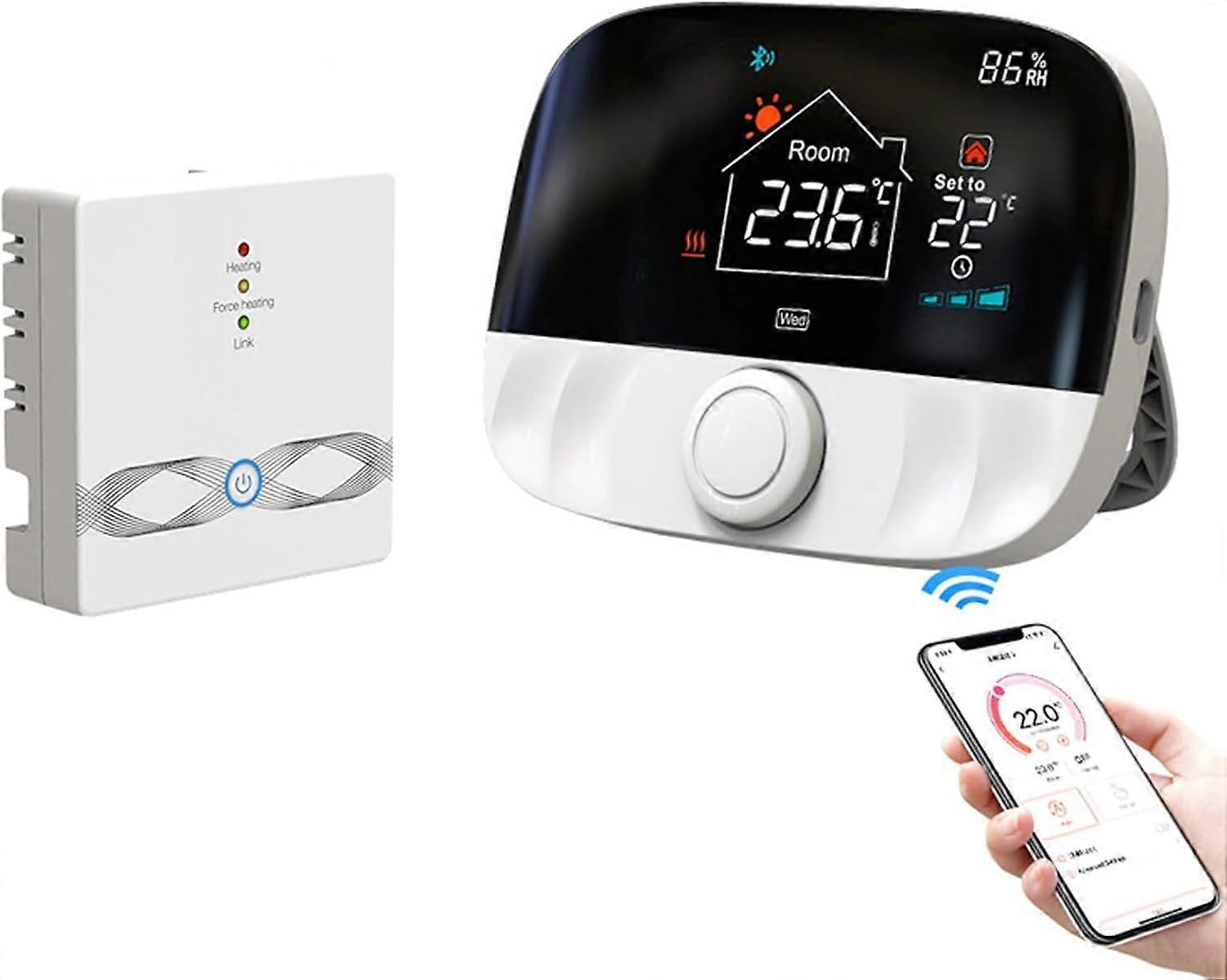 Tuya WiFi Wireless Thermostat, for Water Heating and Gas Boiler, Compatible with Alexa Google