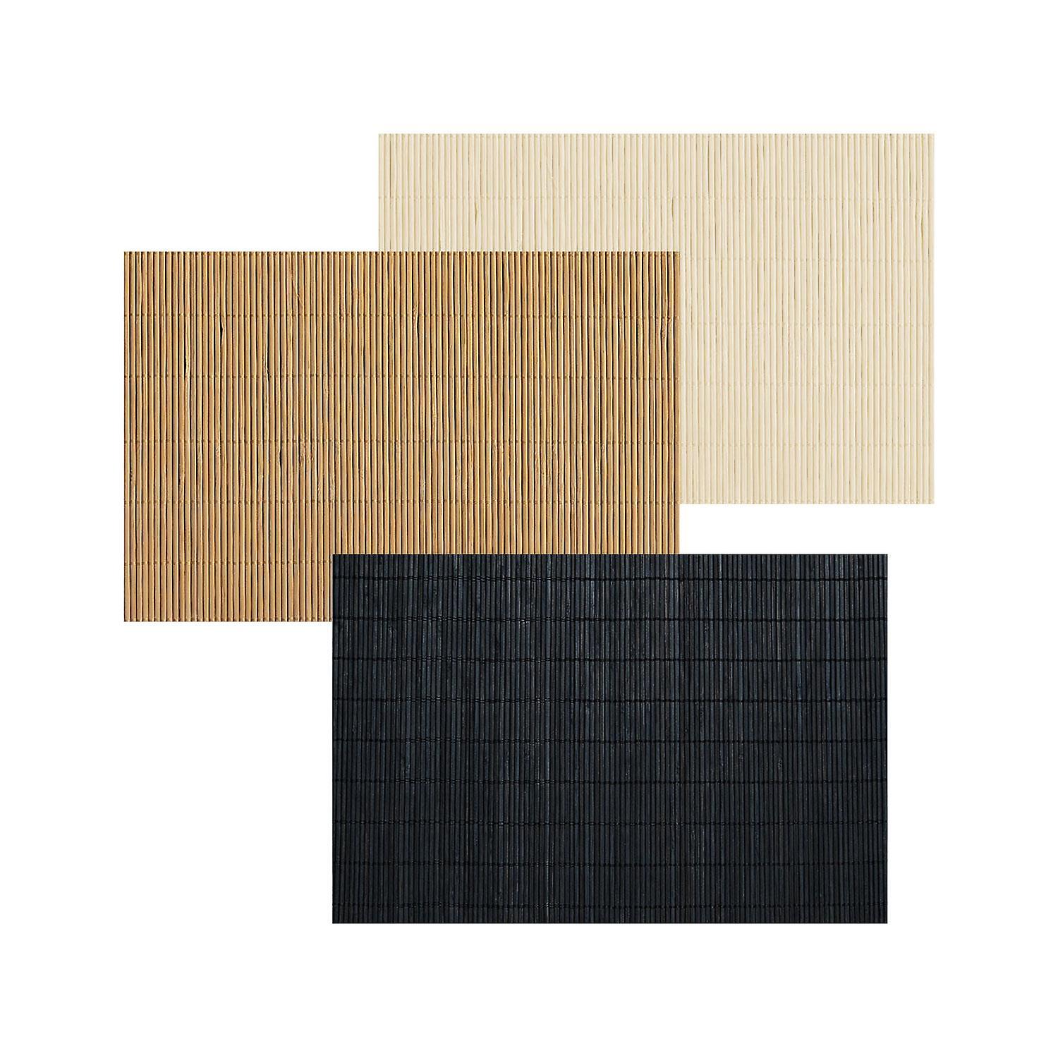 PMS Natural Bamboo Dining Room Placemats Assorted Colour