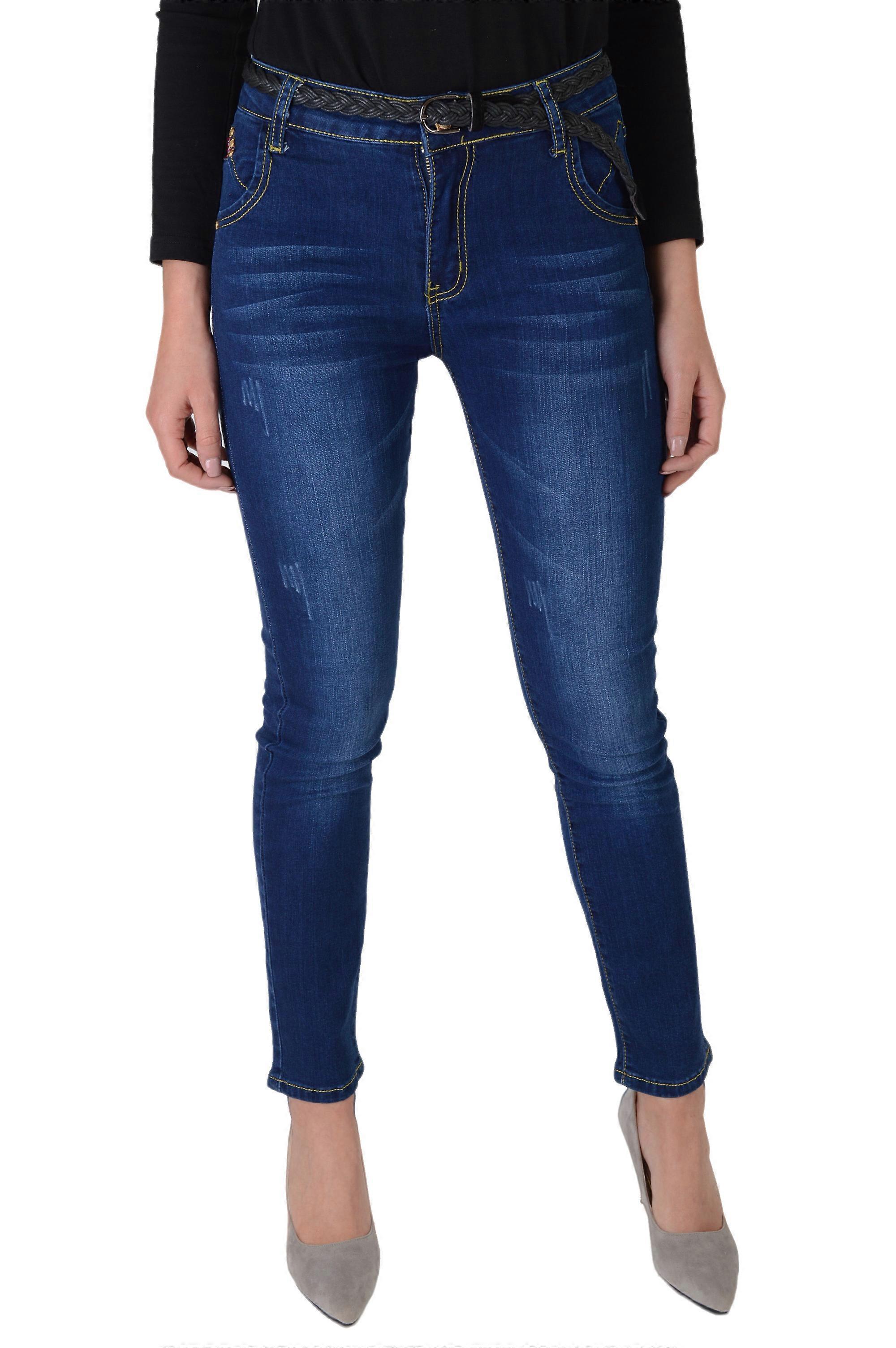 Lovemystyle Blue Denim Low Waist Skinny Jeans