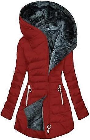 2024 Women's Elegant Long Down Coat - Thick Warm Parka with Fur Hood, Available in Large Sizes