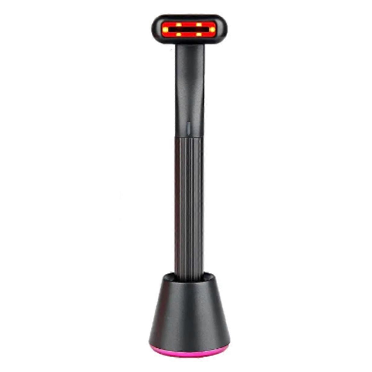 Therapeutic Warmth Face Massage Red LED Light 4-In-1 Skincare Tool Wand Reduce Wrinkles Anti-Aging