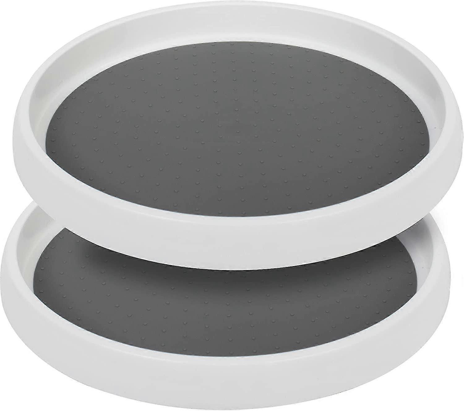 2 Pcs Spice Tray Spinning Organiser