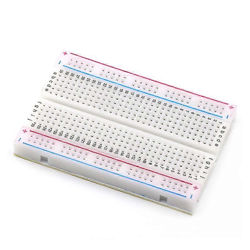 Mini Breadboard 400 Tie Point Interlocking Solderless Prototype Pcb Board, Power Rails For Proto Shield Distribution Connection Blocks Compatible Wit