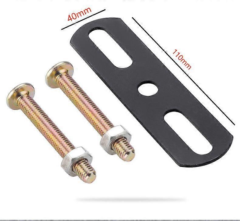 2pcs Double hole connection iron piece for telescopic furniture feet