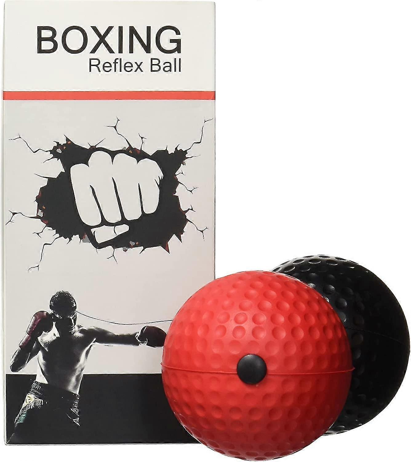 Boxing Reflex Ball, 2 Difficulty Level Boxing Ball With Headband, Softer Than Tennis Ball, Suit For Reaction, Agility, Punching Speed, Fight Skill And