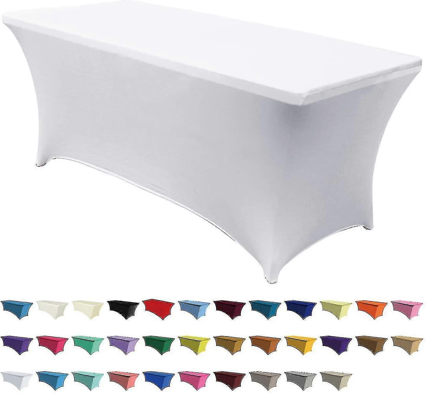Spandex Tablecloths For 4 Ft Home Rectangular Table Fitted Stretch Table Cover Polyester Tablecover Table Toppers( Size : 4 Ft )