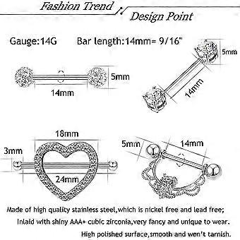 8pcs Stainless Steel Nipple Piercing Tongue Rings For Women Girls Gift | Fruugo CA 8pcs Stainless Steel Nipple Piercing Tongue Rings For Women Girls Gift | Fruugo CA