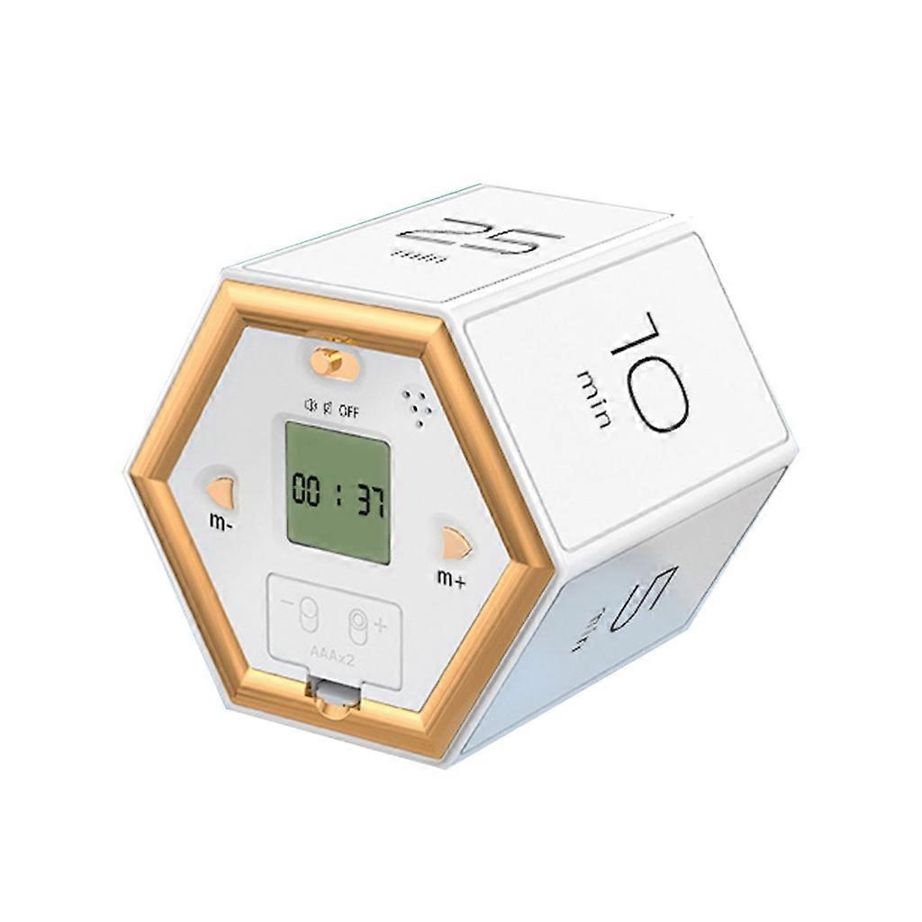 Hexagon Visual Magnetic Flip Timer Desk Cubes Timer Home Digital Clock Timer
