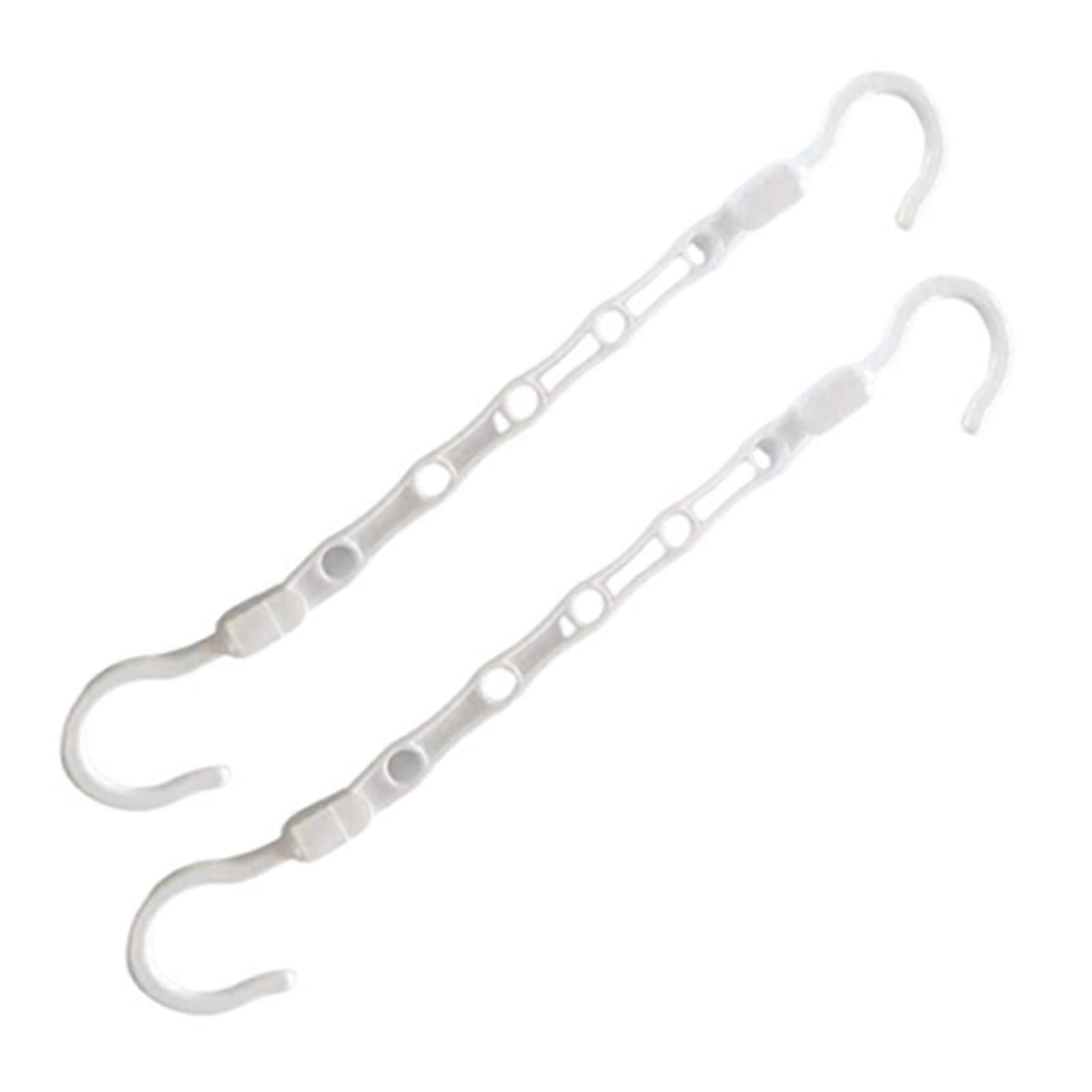 2pcs 5 Holes Clothes Hanger Storage Rack Anti-slip Windproof Clothes Hanger Rack for Bedroom Balcony