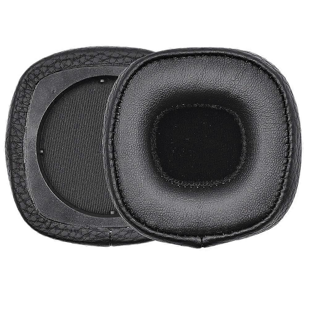PU Leather Ear Pads Foam Earmuffs Ear Cushion with Clip Replacement for Major III 3 Headphones Blac