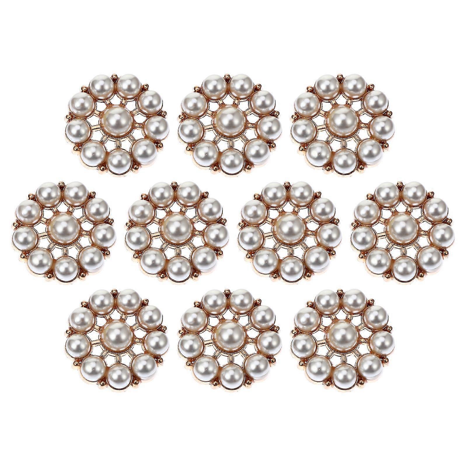 10pcs vintage απομίμηση μαργαριτάρι κουμπιά κομψό μαργαριτάρι ράψιμο κουμπιά πουκάμισο κουμπιά