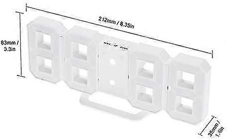 3D ليد ساعة حائط، المنبه الرقمية الحديثة للمنزل، مطبخ، مكتب، طاولة بجانب السرير، ساعة حائط، 24 أو 12 ساعة عرض