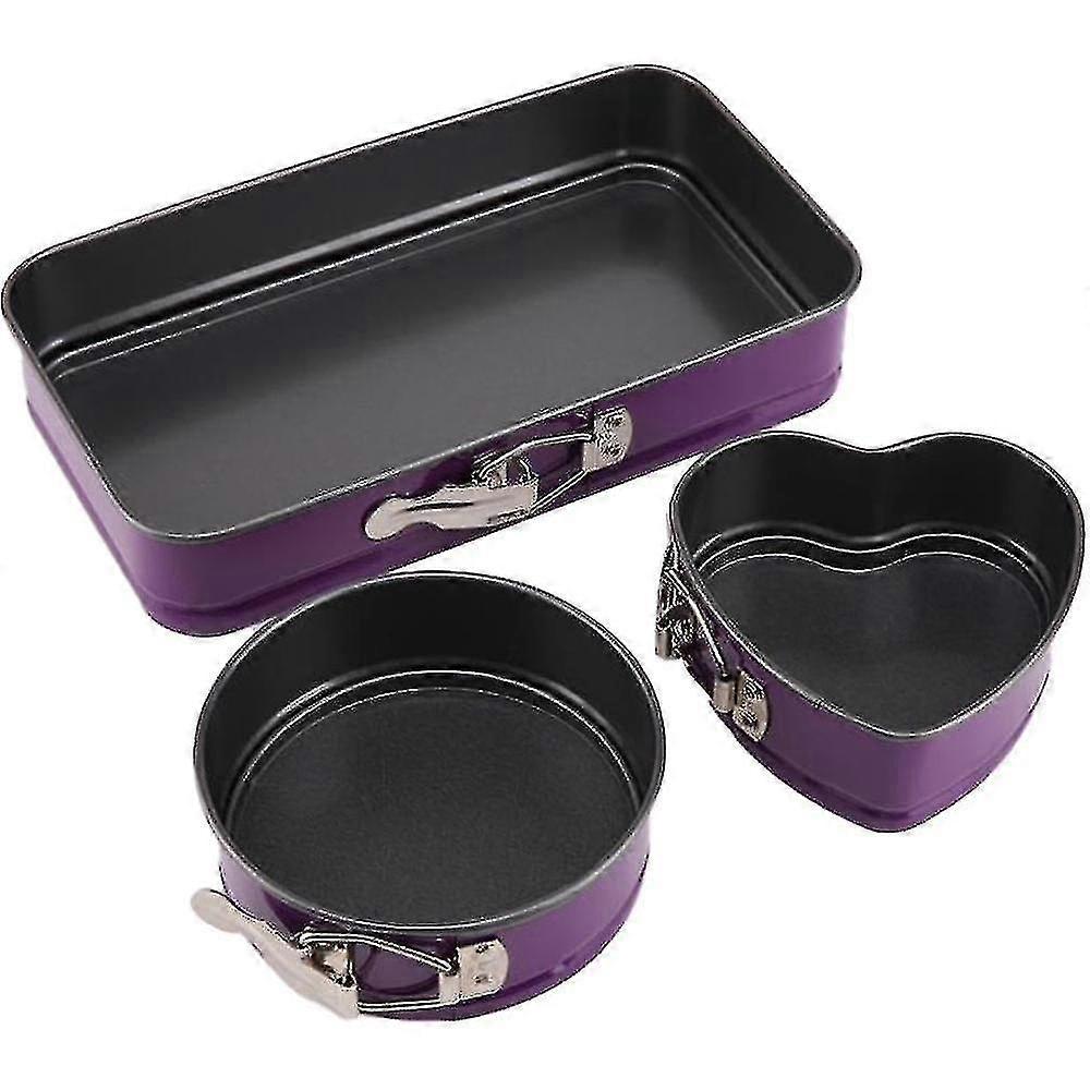 Mini Nonstick Springform Pan With Removable Bottom 3 Piece Smal