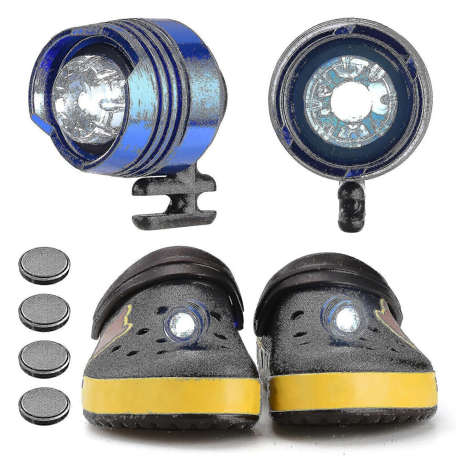2pcs Clog Shoes Light Headlights For Croc Led Portable Camping