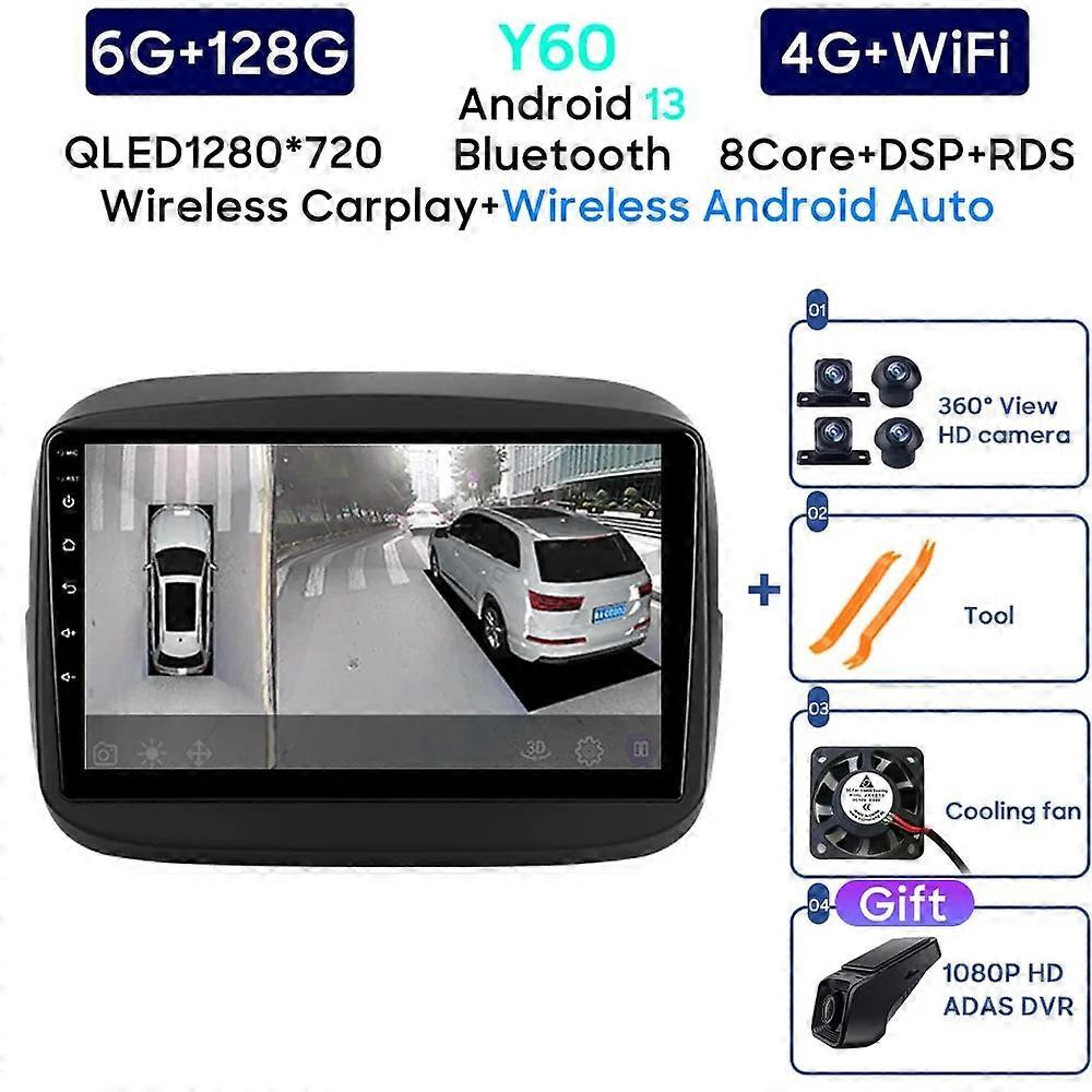 Car Radio Android 13 For Fiat Mobi 2016 - 2022 Navigation GPS Stereo Auto Screen Multimedia Player Bluetooth No 2din DVD 5G Wifi