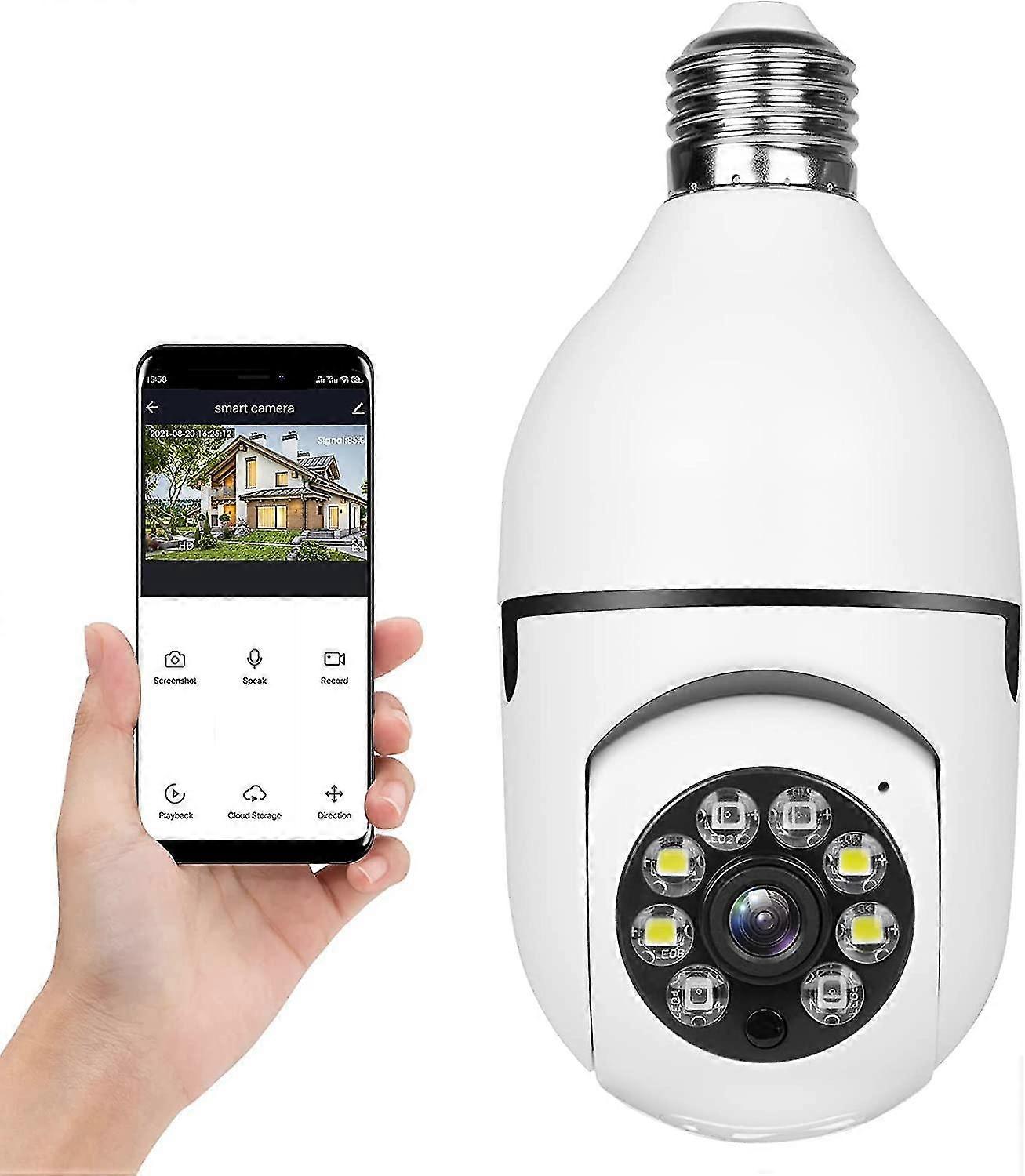 E27 Light Bulb Camera CCTV Camera Systems Wireless Wifi Camera Surveillance Camera Home Security Camera