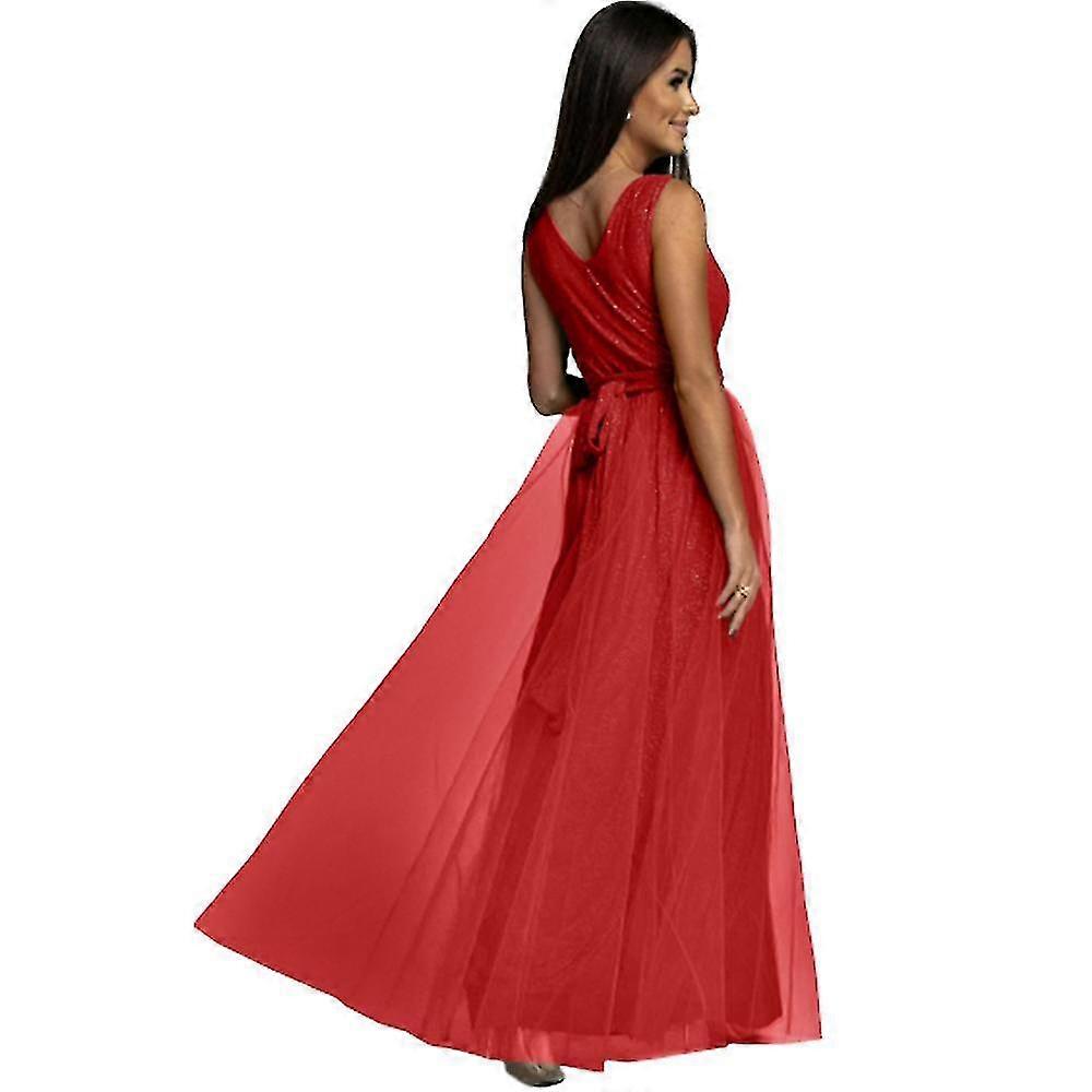 Bordeauxrode galajurk asymmetrisch - 6221 | De Galazaak