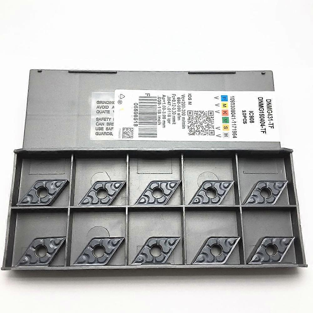 10pcs high quality DNMG150404 TF IC907/IC908 DNMG150408 TF IC907/IC908 carbide insert external turning tool metal CNC lathe tool