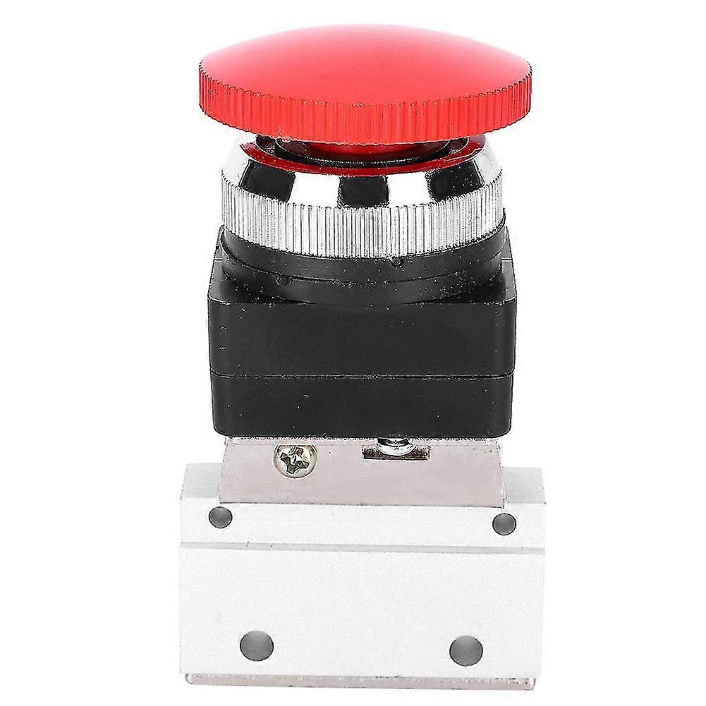 Pneumatic Mechanical Valve G18 2 Position 3 Way with Push Button Switch MOV-03