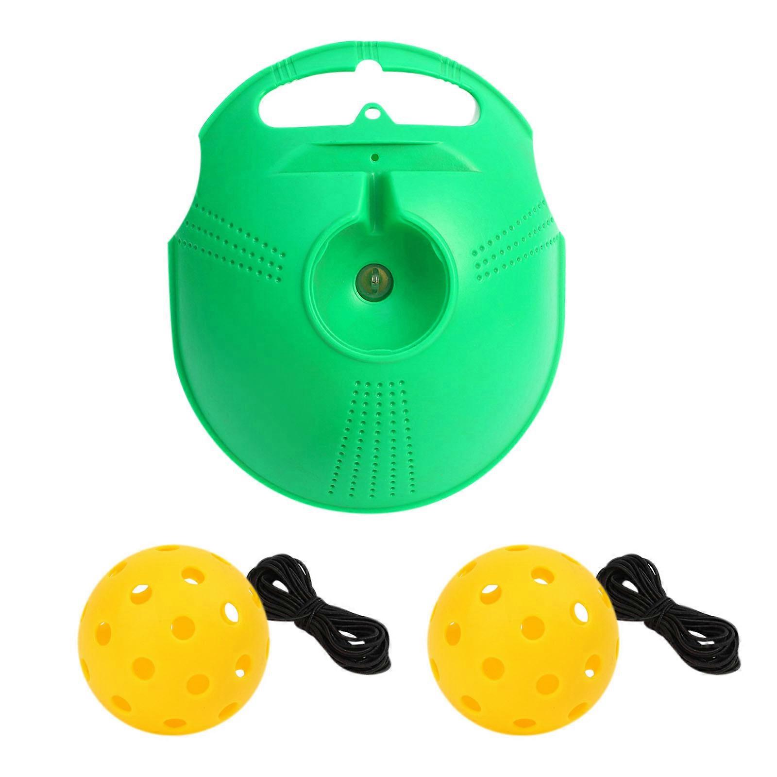 camping shovel  Yellow Pickball Trainer Training Base High Elastic Plastic Hole Ball Beginner Practice