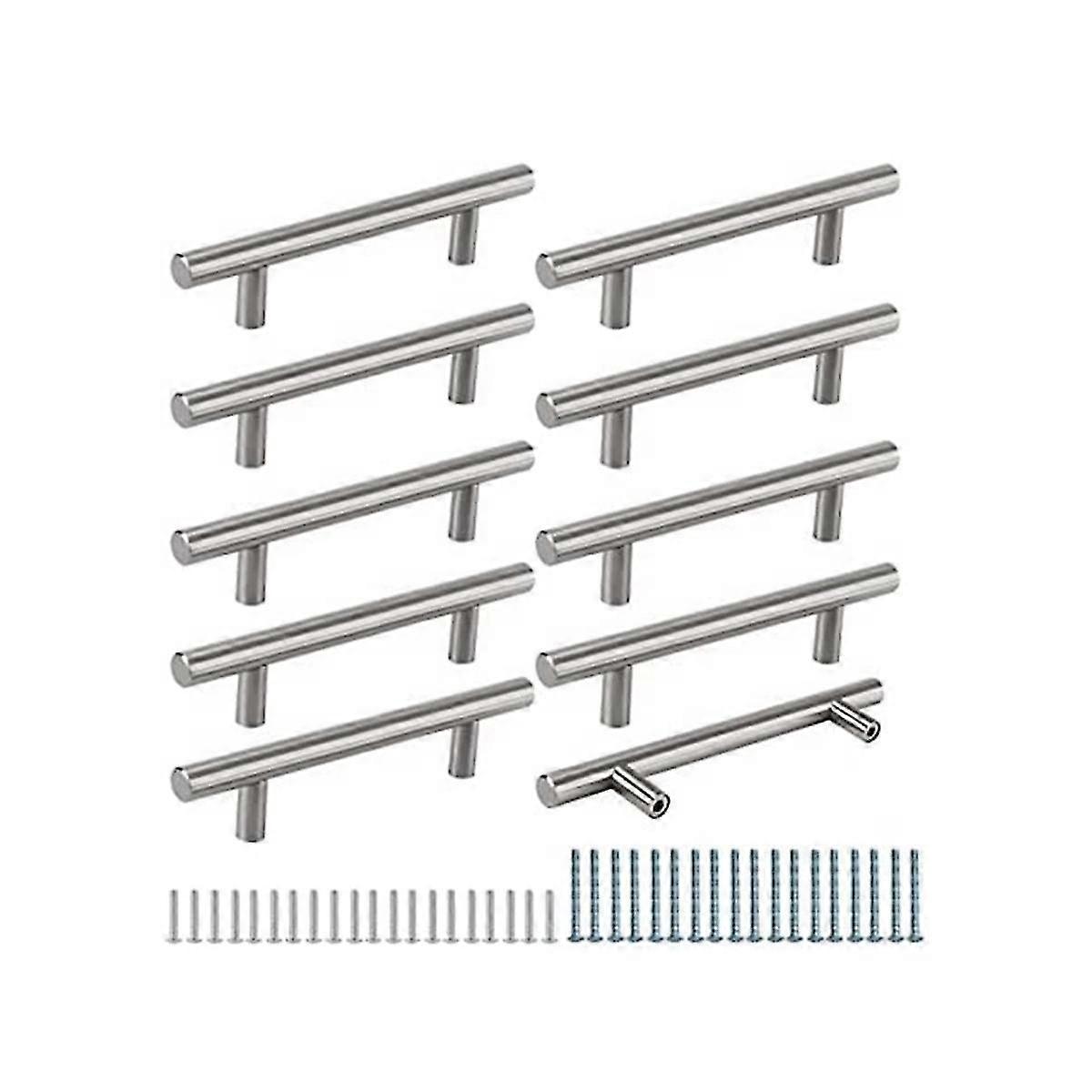 20 Pack 128mm Hole Spacing Cabinet Pulls Silver Door Knobs Kitchen Cabinet Pulls