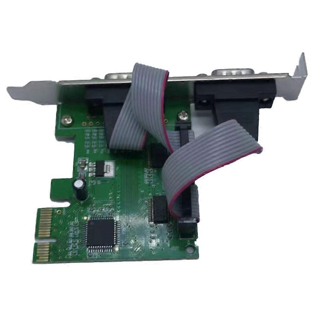Pcie To Two Serial Ports RS232 Interface Industrial Control Computer Expansion Card Computer Adapte