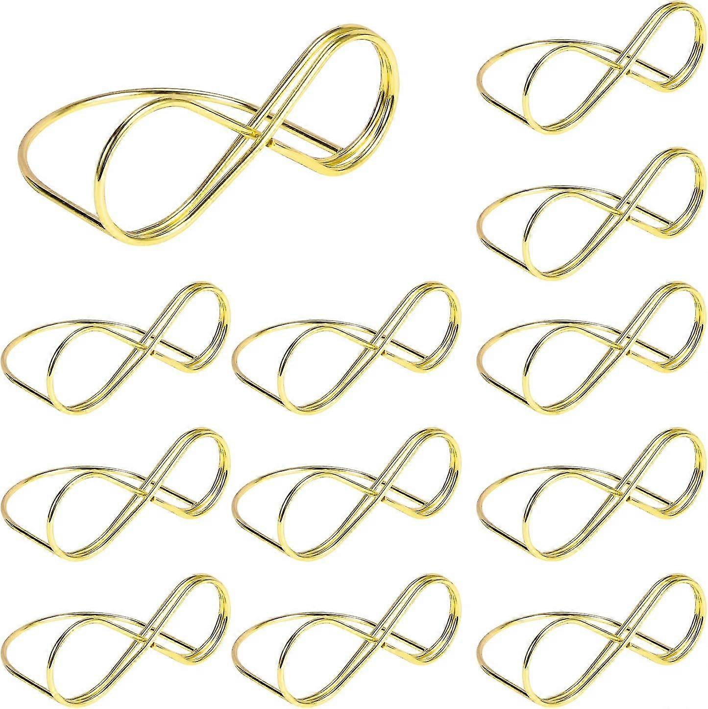 12pcs Place Card Holder, Table Number Holders Metal Table Card Holders Place Card Stands