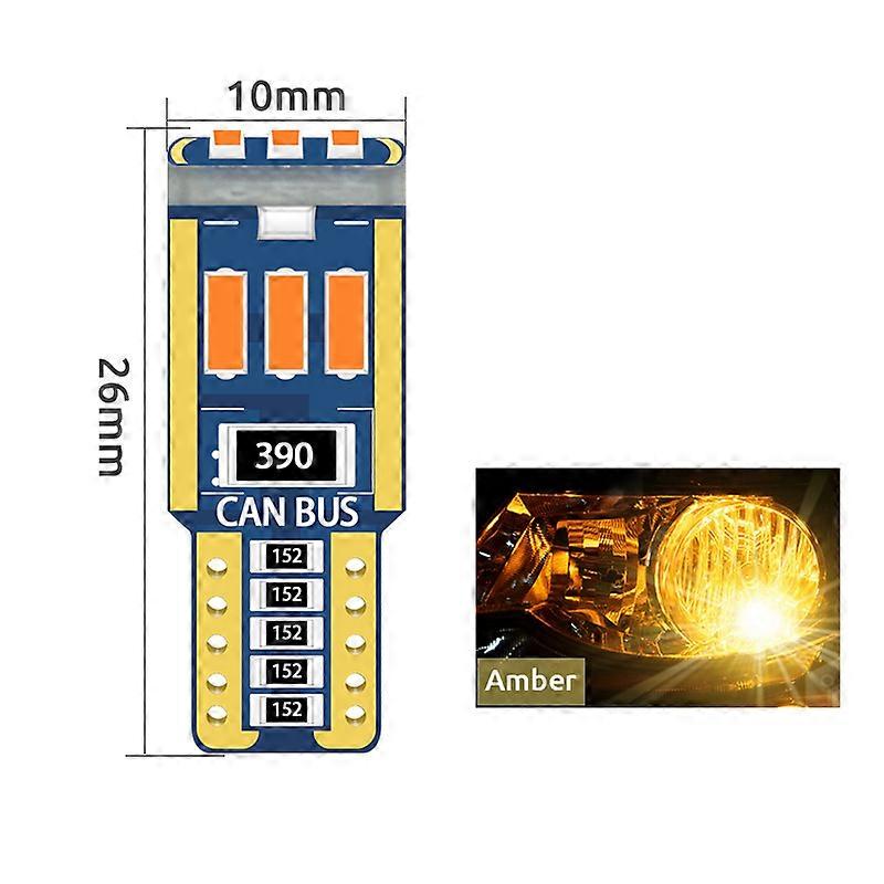 10pcs T10 W5W LED Bulbs Canbus 194 501 4014 9SMD LED Interior Dome car light Clearance car light Instrument Bulb Led Parking car light