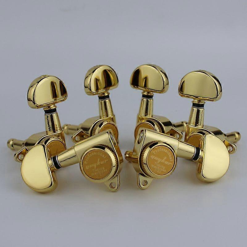 1 Set 3R3L Locking String Sealed Tuning Key Pegs Gold Tuners Set Ersatz für LP SG Style E-Gitarren