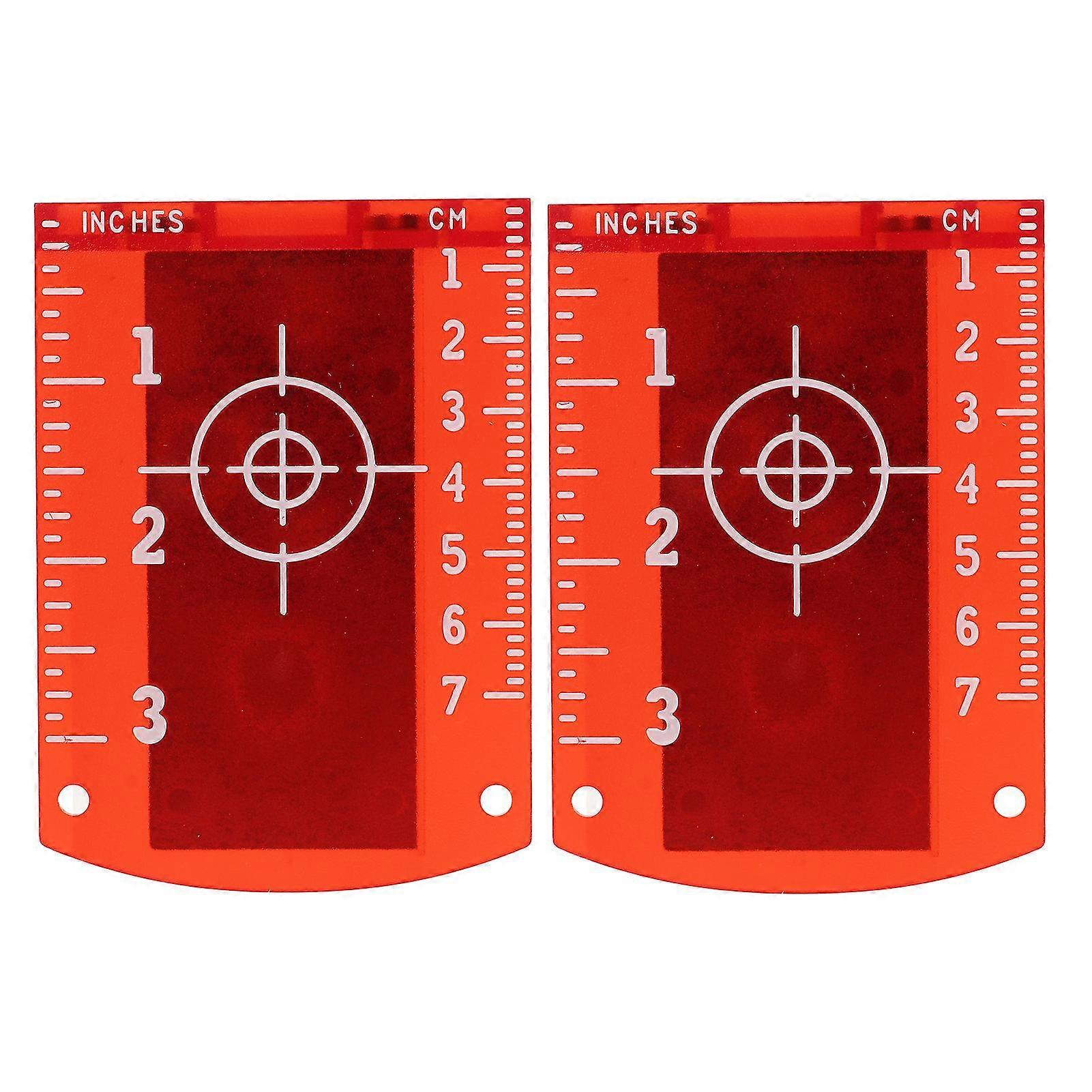 Laser Target Plate Card 2 Pcs Magnetic High Visibility ABS Engineering Plastic