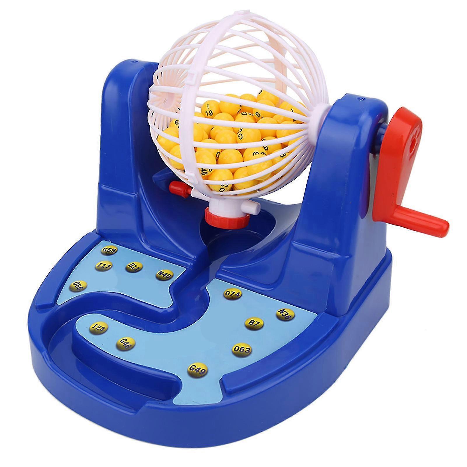 Mini Desktop Puzzle Toy Manual Lottery Numbers Ball Game Machine