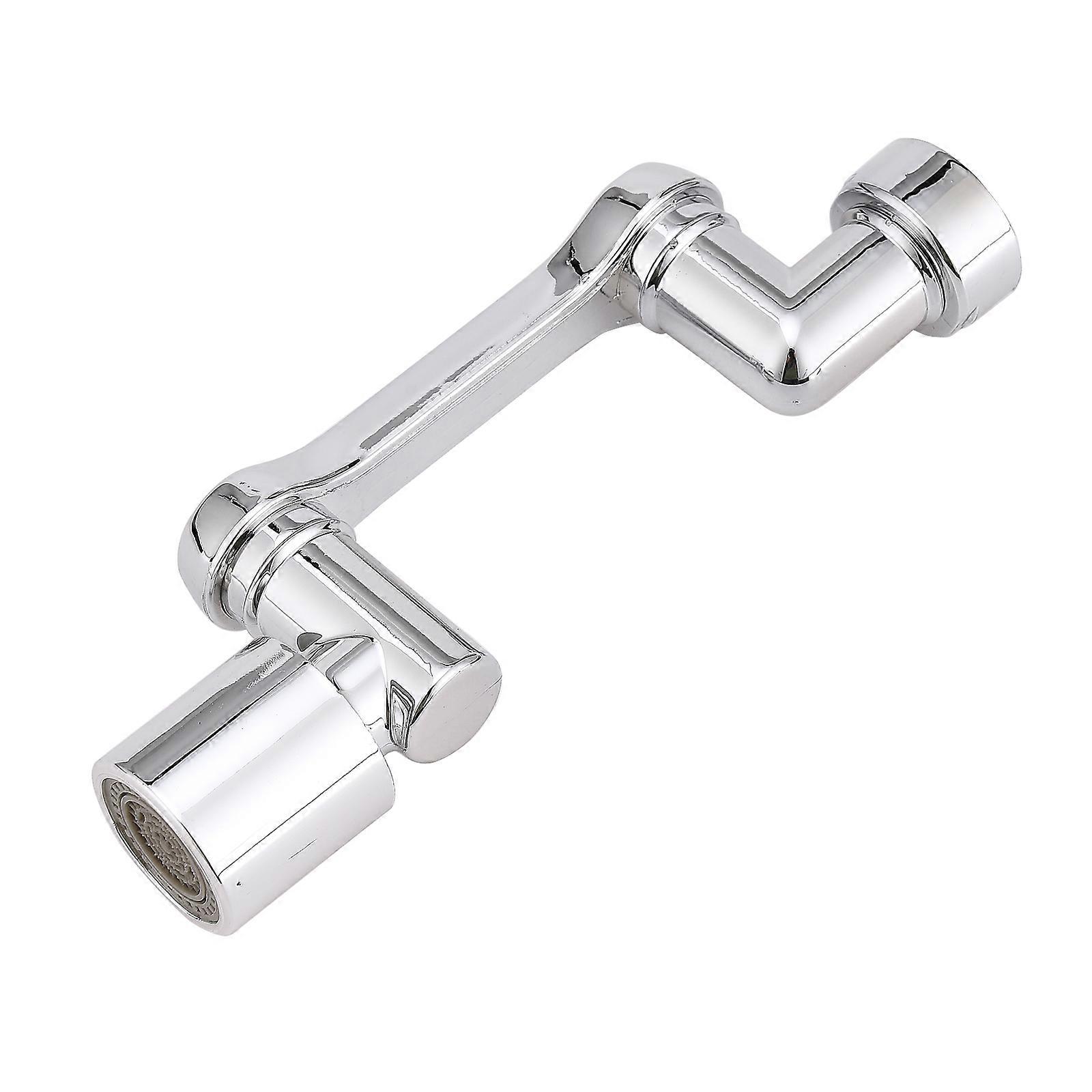 Robinet Aerator Connect Adaptateur Argent 1080 Pivotable Soft Bubble Stream Mode Multifonctionnel 1080 degrés Rotation