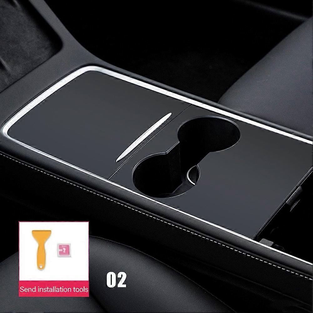 Car Central Control Carbon Fiber Panel Protective Stickers Patch For Tesla Model 3 Model Y Car Accessories Interior Film 2022