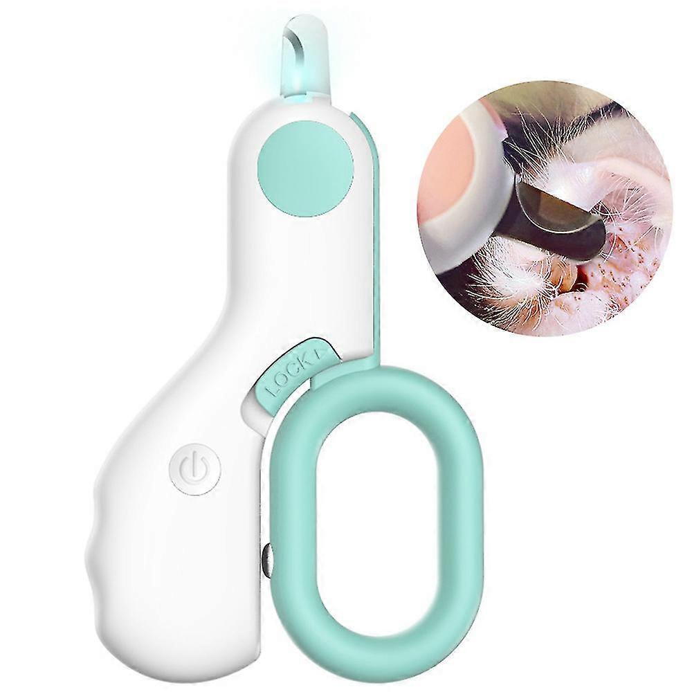 Pet Puppy Cat Dog Professional Mini Nail Clipper With Led Blood Line Illumination Light