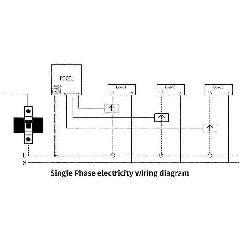 Tuya Smart Life Single 3 Phase WiFi Energy KWH Meter 200A Power Clamp Current Transformer Power Usage Monitor