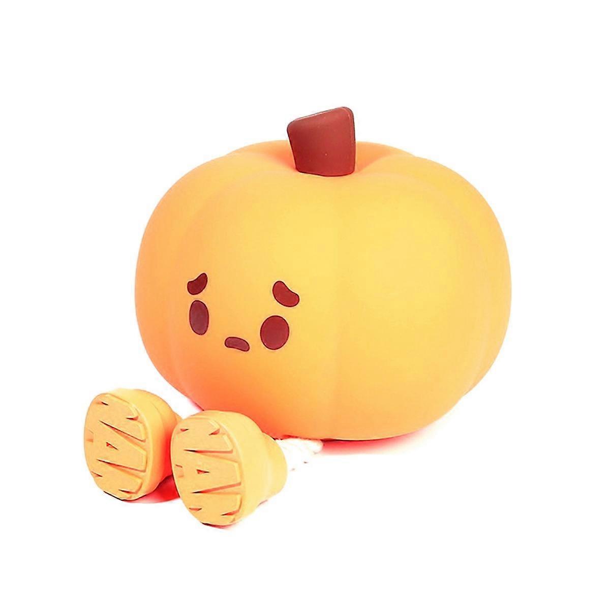 Luce Notturna Lampada Carina Zucca Lampada Sensore Tocco Natale Squishy Lampada Notturna Silicone LED Lampada Ricaricabile