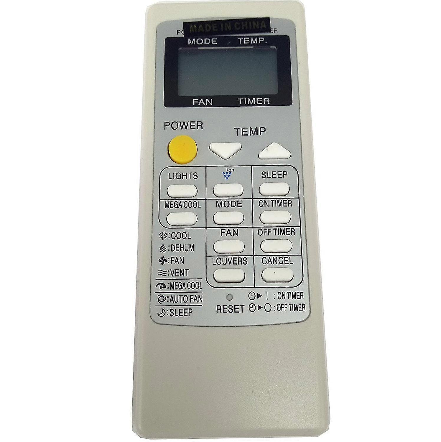 CRMC-A805JBEZ Portable Air Conditioner Remote Control