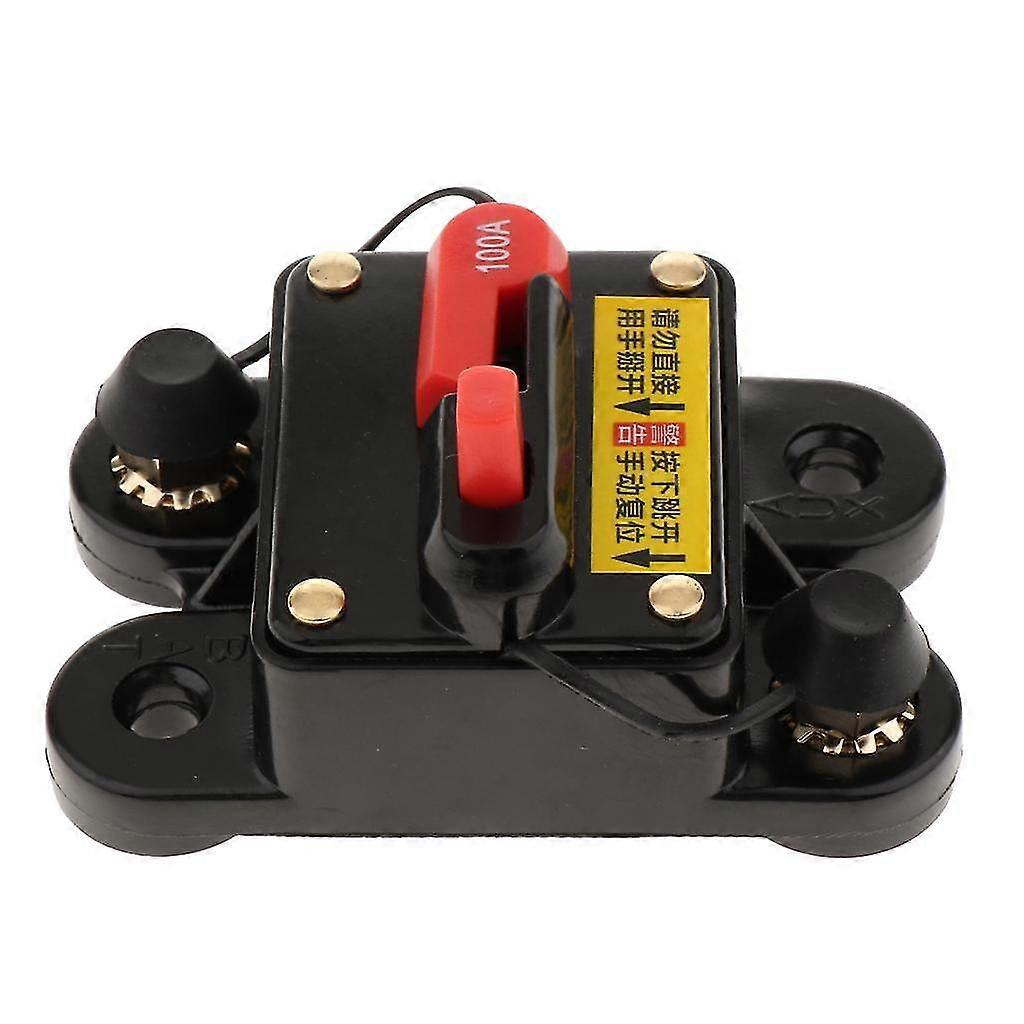 Circuit Breaker Stereo Audio Inline Fuse Inverter 72Vdc,100A For Auto Car Rv