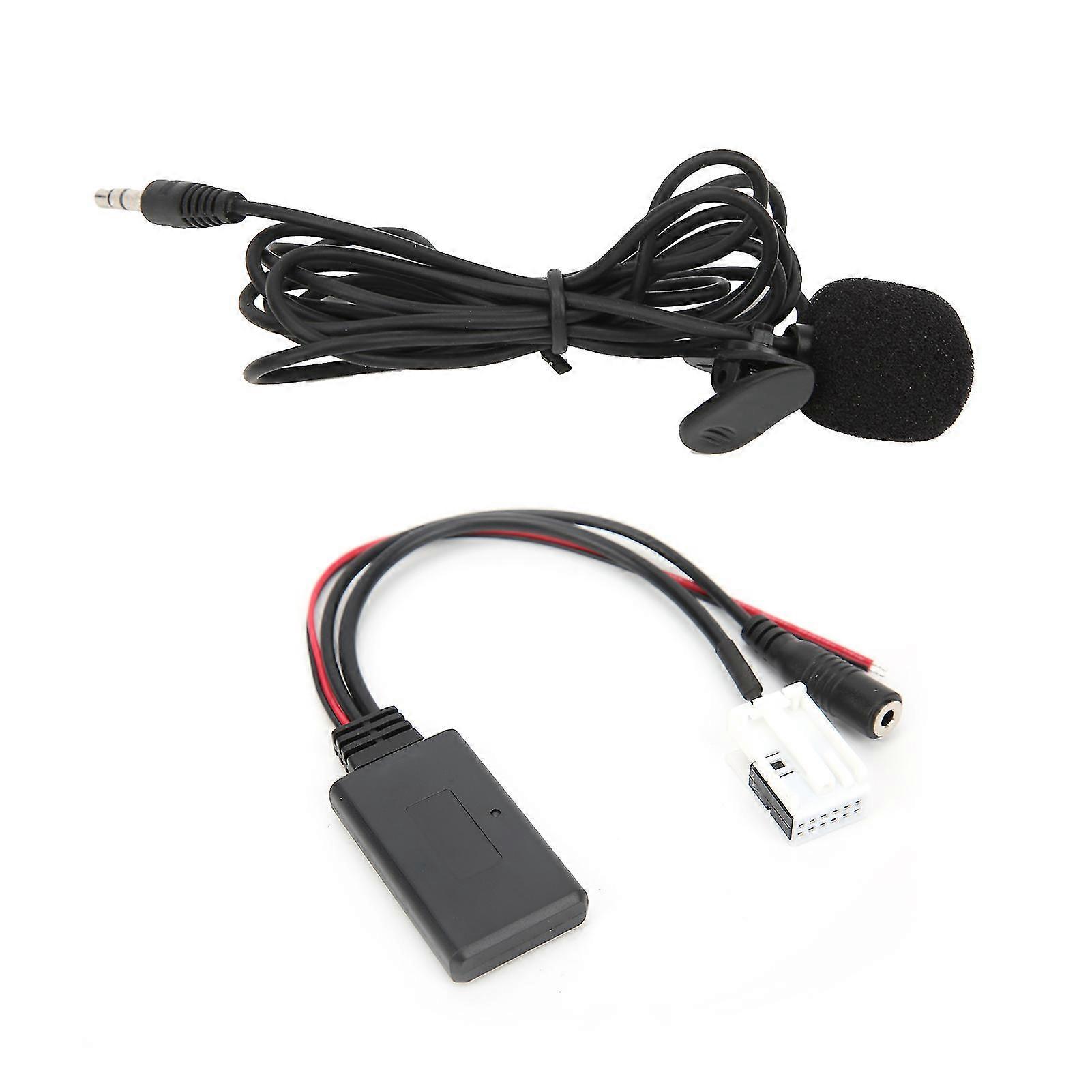 Bluetooth 5.0 AUX Cable Adapter Handsfree with Microphone Replacement for Citroen Berlingo/Jumpy/C2/C5