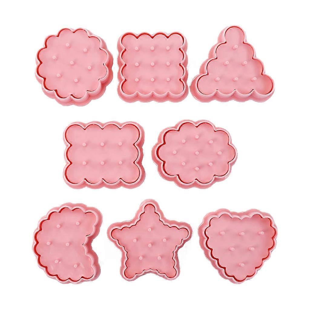 8pcs Flower Waves Biscuit Molds Cookie Press Molds DIY Kitchen Accessories