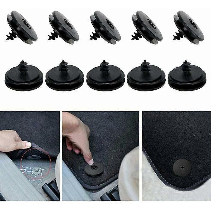 Pack of 10 Car Mat Fixing Clips Non-Slip Fixed