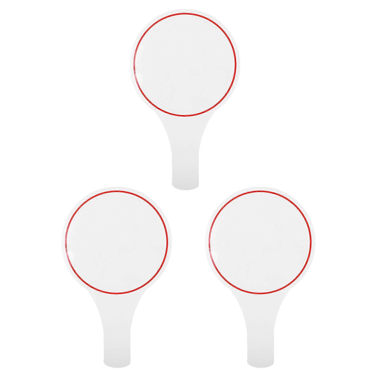 3pcs Blank Board Erasable Writing Scoreboard Voting Scoreboard for Judges