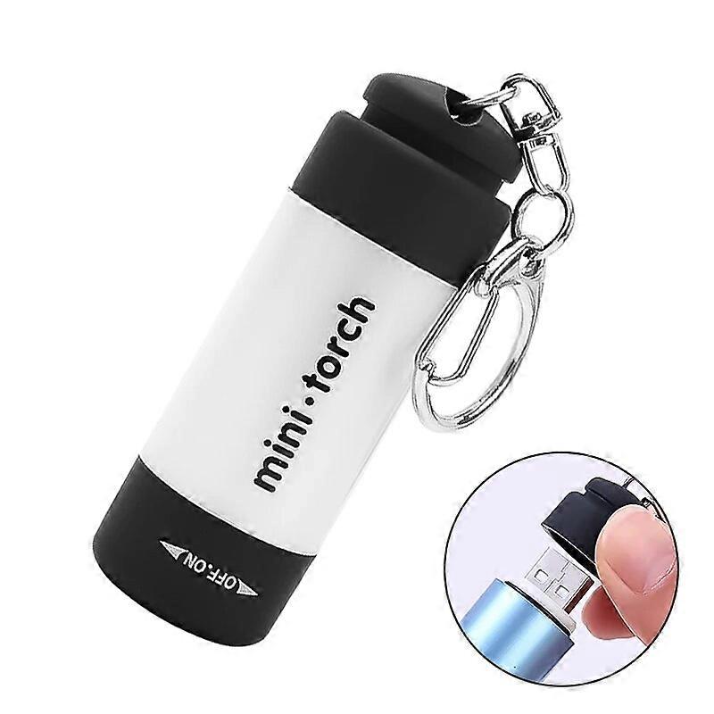 USB Rechargeable Mini LED Flashlight with Clip Magnet Work Light Lantern Portable Emergency Type-C Light Waterproof Flashlight