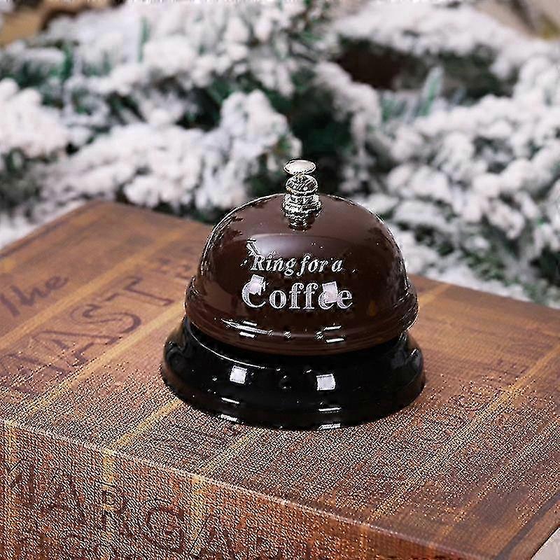 Desk Kitchen Service Call Bell Ring, Brown