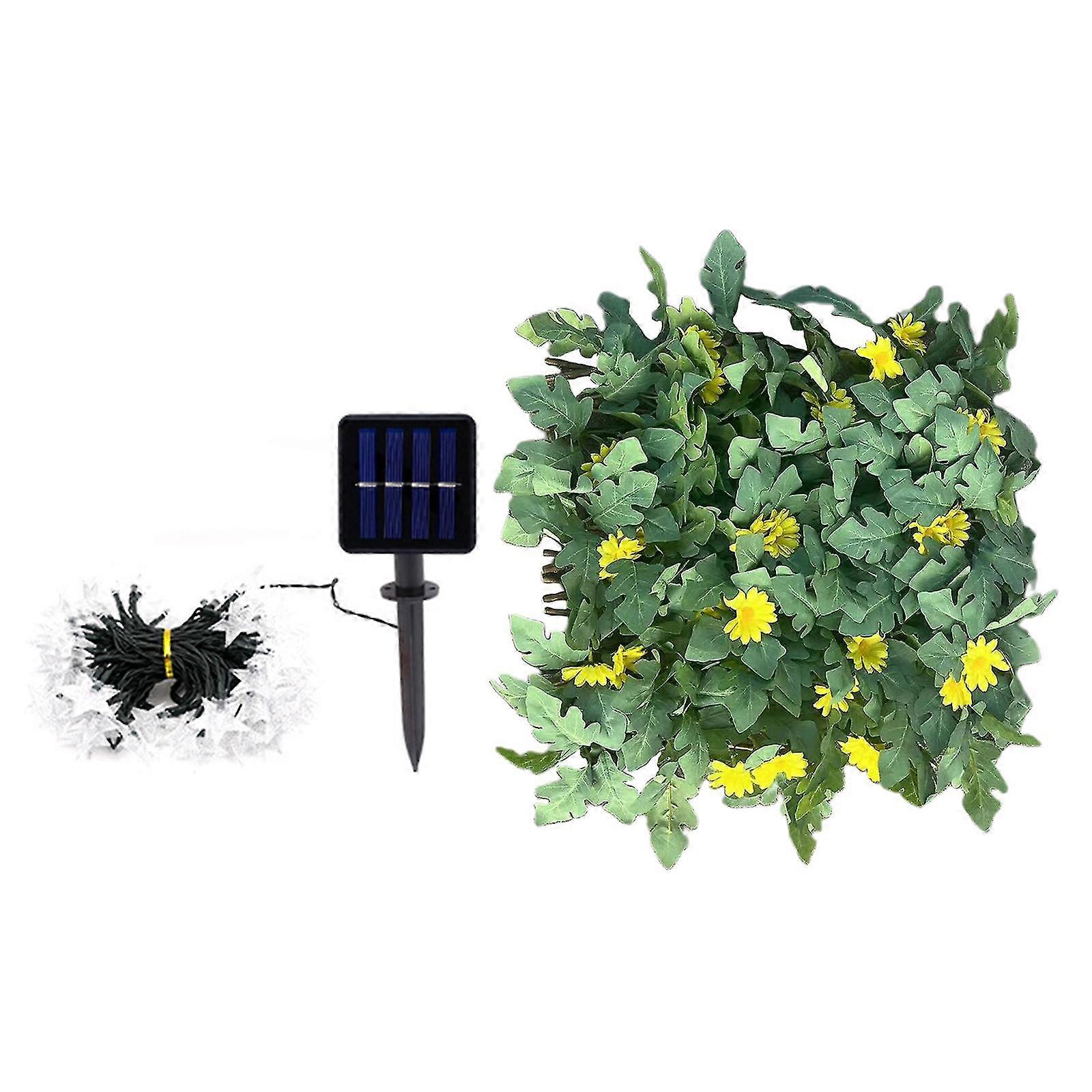 Artificial Plant Privacy Fence Outdoor Artificial Hedges Fence With Light String And Faux Ivy Leaf For Home,lawn,terrace And Yard