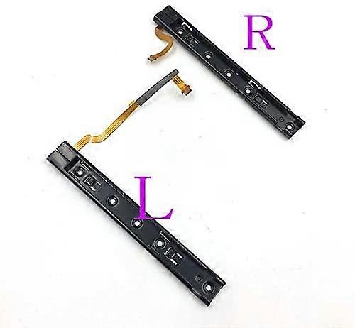 Replacement Right Left L R Slider Rail with Flex Cable Fix Part for Nintendo Switch NS NX Joy-Con Console (Left+Right)